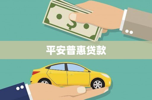 建宁平安普惠贷款