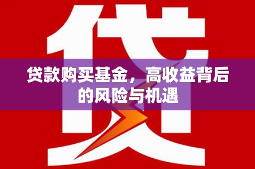 建宁贷款购买基金，高收益背后的风险与机遇