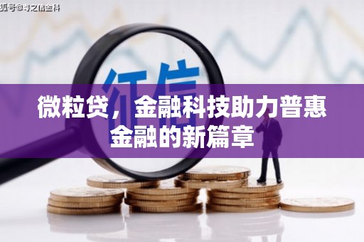建宁微粒贷，金融科技助力普惠金融的新篇章