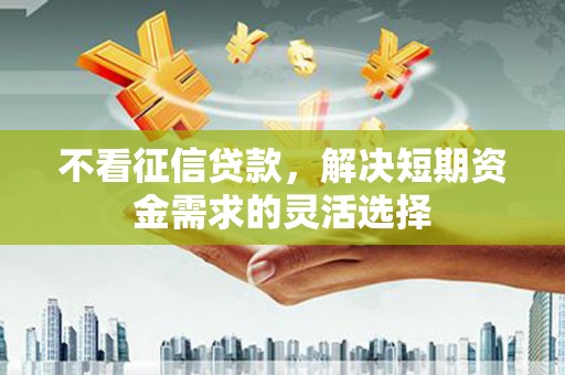 建宁不看征信贷款，解决短期资金需求的灵活选择