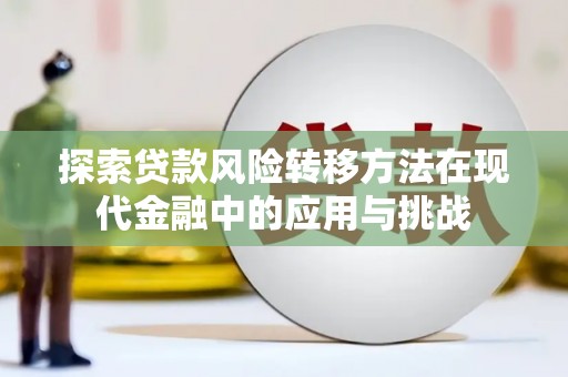 建宁探索贷款风险转移方法在现代金融中的应用与挑战