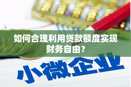 建宁如何合理利用贷款额度实现财务自由？