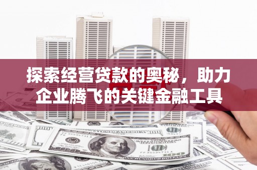 建宁探索经营贷款的奥秘，助力企业腾飞的关键金融工具