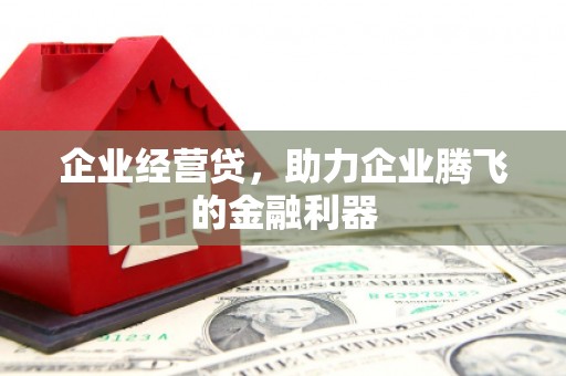 建宁企业经营贷，助力企业腾飞的金融利器