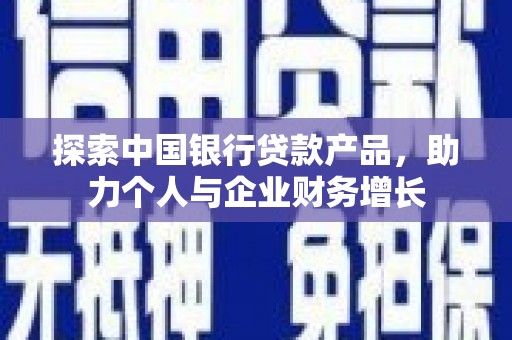 建宁探索中国银行贷款产品，助力个人与企业财务增长