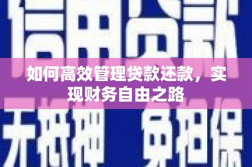 建宁如何高效管理贷款还款，实现财务自由之路
