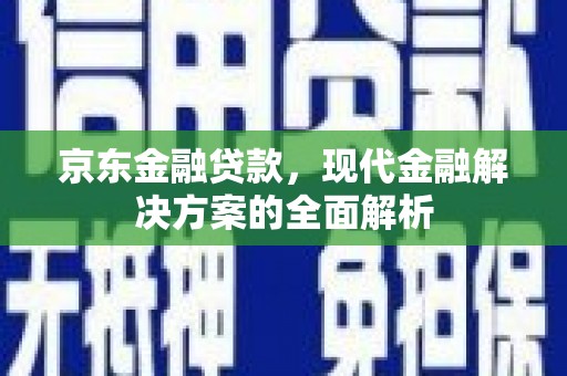 建宁京东金融贷款，现代金融解决方案的全面解析