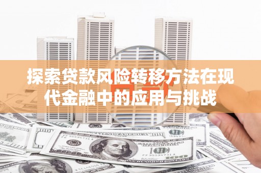 建宁探索贷款风险转移方法在现代金融中的应用与挑战
