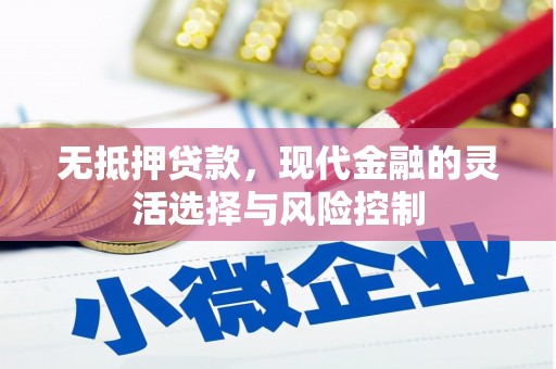 建宁无抵押贷款，现代金融的灵活选择与风险控制