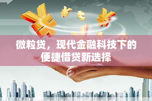 建宁微粒贷，现代金融科技下的便捷借贷新选择