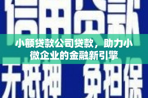 建宁小额贷款公司贷款，助力小微企业的金融新引擎