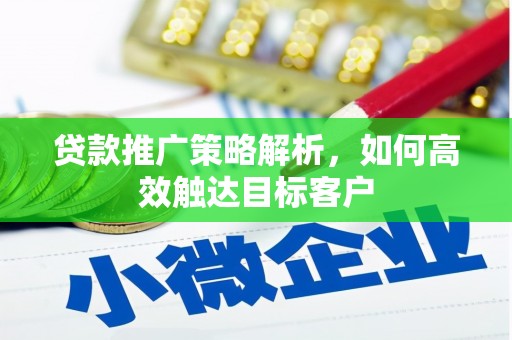 建宁贷款推广策略解析，如何高效触达目标客户
