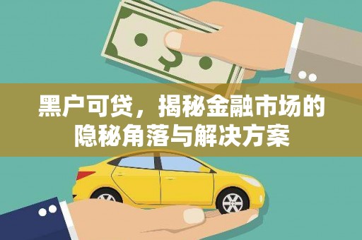 建宁黑户可贷，揭秘金融市场的隐秘角落与解决方案