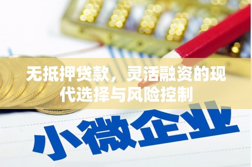建宁无抵押贷款，灵活融资的现代选择与风险控制
