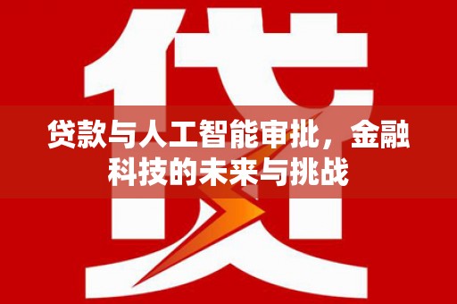 建宁贷款与人工智能审批，金融科技的未来与挑战
