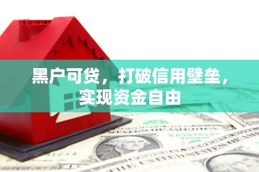 建宁黑户可贷，打破信用壁垒，实现资金自由