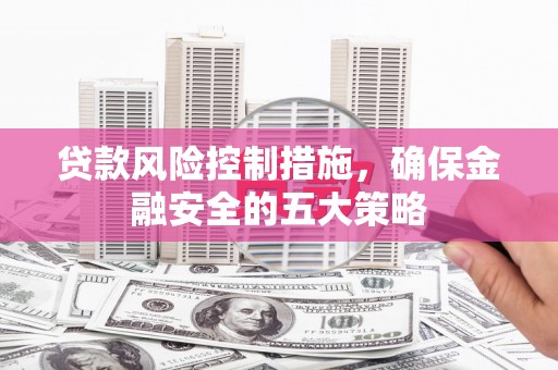 建宁贷款风险控制措施，确保金融安全的五大策略