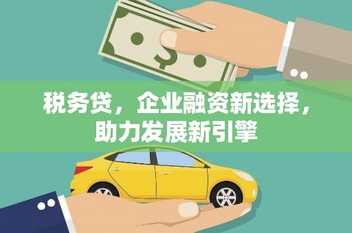 建宁税务贷，企业融资新选择，助力发展新引擎