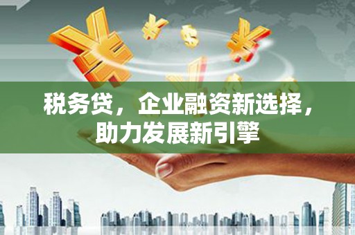 建宁税务贷，企业融资新选择，助力发展新引擎